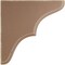 Ekena Millwork 1 3/4"W x 7 1/2"D x 7 1/2"H Stratford Wood Vintage Decor Bracket, Weathered Brown BKTWD02X08X08STBR - alternate 2